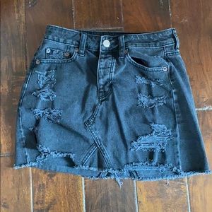 AE black jean skirt LIKE NEW